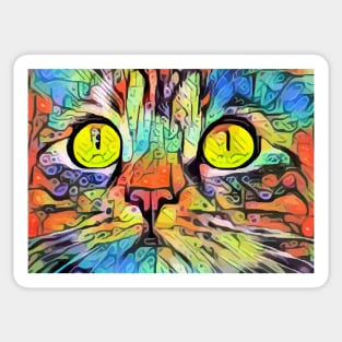 Abstract cat eyes Sticker